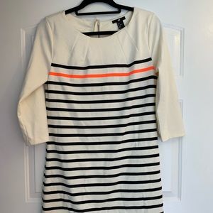 H & M 3/4 sleeve striped shirt tunic dress